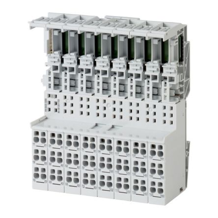 Eaton, Eaton XN, Vertical, Pluggable Terminal Block, Plug, Rail Mount, Spring Loaded/Screw Terminal Termination [140137 XN-B3S-SBB]; 129-015