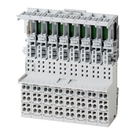 Eaton, Eaton XN, Vertical, Pluggable Terminal Block, Plug, Rail Mount, Spring Loaded/Screw Terminal Termination [140133 XN-B3T-SBB]; 129-074