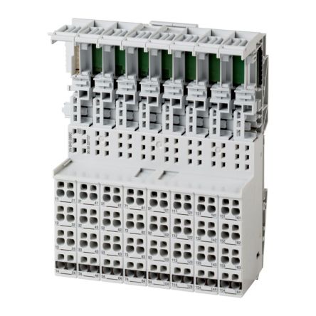 Eaton, Eaton XN, Vertical, Pluggable Terminal Block, Plug, Rail Mount, Spring Loaded/Screw Terminal Termination [140139 XN-B4S-SBBC]; 129-077