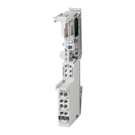 Eaton, Eaton XN, Vertical, Pluggable Terminal Block, Plug, Rail Mount, Spring Loaded/Screw Terminal Termination [140079 XN-S3T-SBC]; 129-313