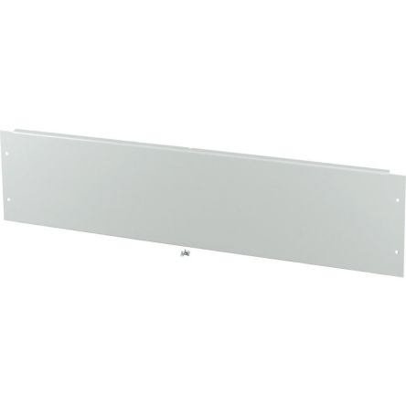 Eaton xEnergy Basic Series RAL 7035 Steel Front Plate, 205mm H, 855mm W, 20mm L for Use with Enclosure [142461 BPZ-FS-850/2]; 129-385