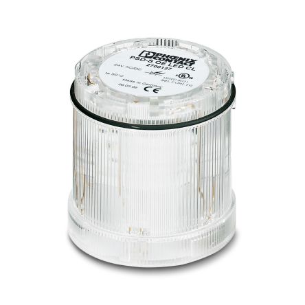 Phoenix Contact PSD Series Clear Static Effect Flashing Light Element, 24 V ac/dc, LED Bulb, AC/DC, IP65 [2700127]; 129-430