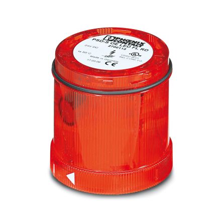 Phoenix Contact PSD Series Red Flashing Effect Flashing Light Element, 24 V dc, LED Bulb, DC, IP65 [2700115]; 129-433