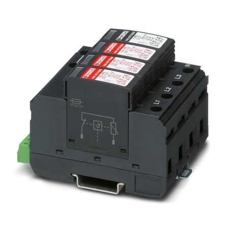 Phoenix Contact 1 Phase Surge Arrester, DIN Rail Mount [2858551]; 129-565