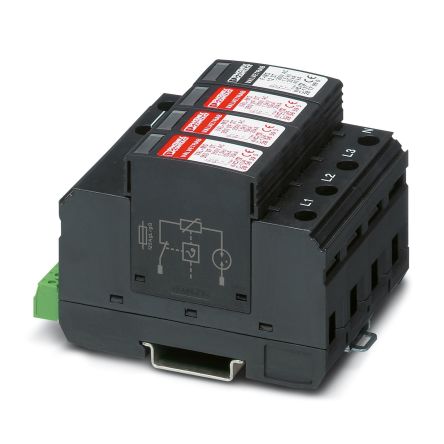 Phoenix Contact 1 Phase Surge Arrester, DIN Rail Mount [2858632]; 129-569