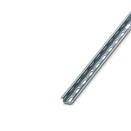 Phoenix Contact Steel Perforated DIN Rail, 2000mm x 15mm x 2000mm [1204096]; 129-636