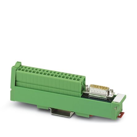 Phoenix Contact VARIOFACE SLIM LINE Series 15-Contact Female Interface Module, D-sub Connector, DIN Rail Mount, 37.5A [2959599]; 129-721