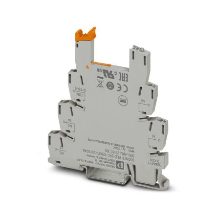 Phoenix Contact 1 Pin 120V ac DIN Rail Relay Base [2980319]; 129-787