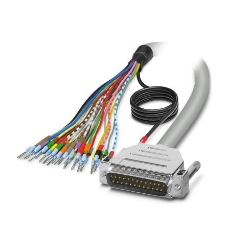 Phoenix Contact D-Sub Cable, 1m PVC [2926519]; 129-894