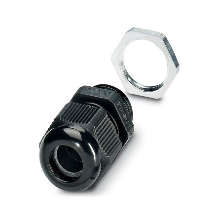 Phoenix Contact PSD-S AS Series Black Polyamide Cable Gland, M16 Thread, 5mm min., 10mm max. [2700145]; 129-904