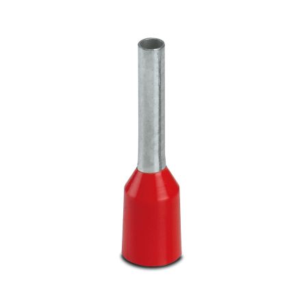 Phoenix Contact, AI Insulated Ferrule, 1.5mm Pin Diameter, Red [1208982]; 130-014