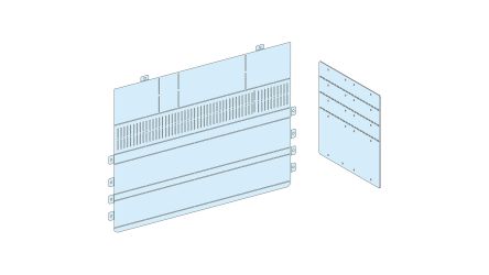 Schneider Electric PrismaSeT P Series Cover for Use with PrismaSeT P Framework, 619 x 825mm [LVS04851]; 130-415