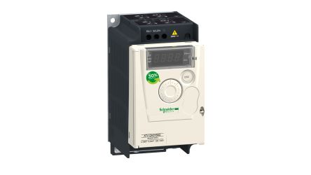 Schneider Electric Variable Speed Drive, 0.37 kW, 1 Phase, 200 → 240 V, 2.4 A, Altivar Series [ATV12H037M2TQ]; 130-720