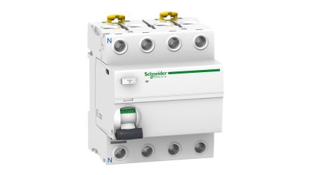 Schneider Electric Acti9 iID RCCB, 80A, 4 Pole, 30mA, Type A-SI, 380 → 415V ac [A9R31480]; 130-793