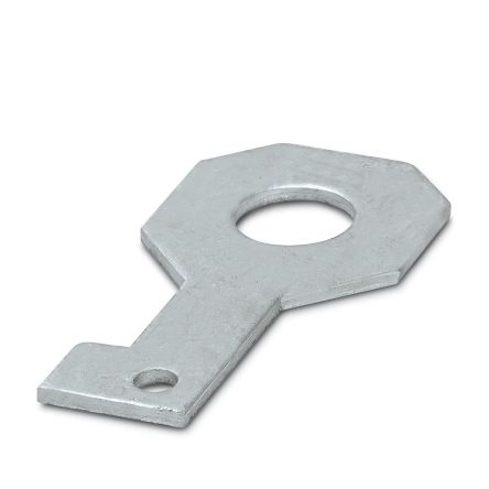 Phoenix Contact FLT-ISG-PL Series RAL 7042 Zinc Mounting Material, 70mm W, 136mm L for Use with Fixing the [2905746]; 131-102