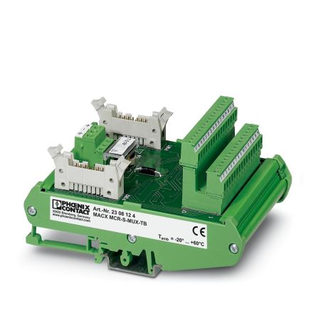 Phoenix Contact MACX MCR-S-MUX-TB Series Female Interface Module, Terminal Block Connector, DIN Rail Mount, 55mA [2308124]; 131-156