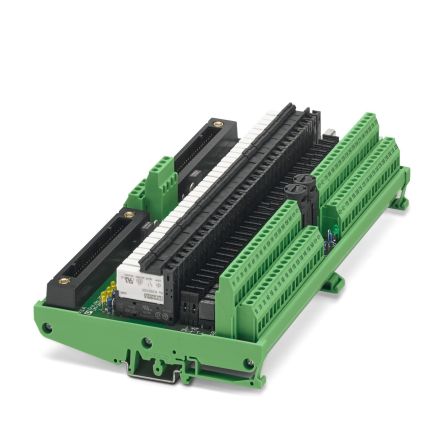 Phoenix Contact UM-2KS50/32R/SI/J/DO24V/YCS Series 32-Contact Female Interface Module, D-sub Connector, DIN Rail Mount, [2908399]; 131-161