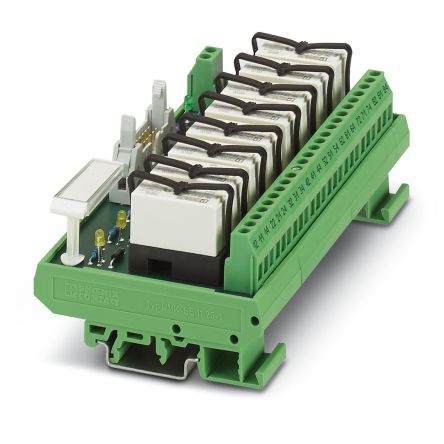 Phoenix Contact UMK-8 RM/KSR-G 24/21/PLC Series 14-Contact Female Interface Module, D-sub Connector, DIN Rail Mount, 5A [2979485]; 131-165