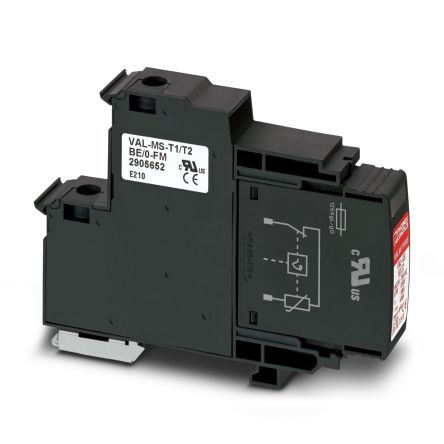 Phoenix Contact 1 Phase Surge Protector, 500V (Volts), DIN Rail Mount [2906279]; 131-222