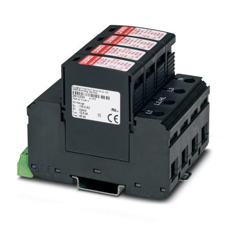 Phoenix Contact 1 Phase Surge Protector, 80kA, 1500V (Volts), DIN Rail Mount [2910379]; 131-667