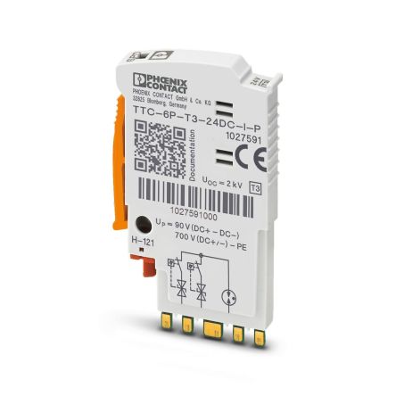 Phoenix Contact, TTC Surge Protection Plug 30 V DC Maximum Voltage Rating [1027591]; 131-792