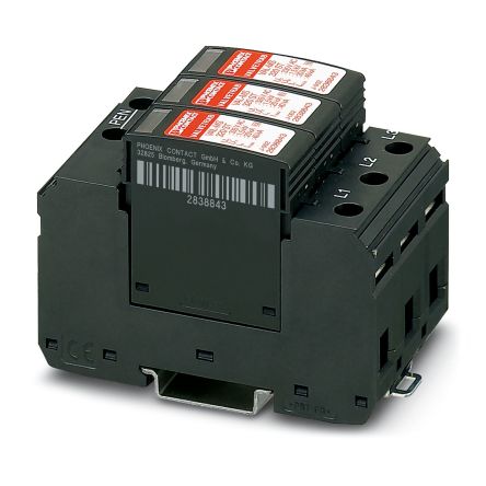 Phoenix Contact 1 Phase Surge Arrester, DIN Rail Mount [2920230]; 131-796