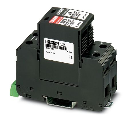 Phoenix Contact 1 Phase Surge Arrester, DIN Rail Mount [2921284]; 131-798