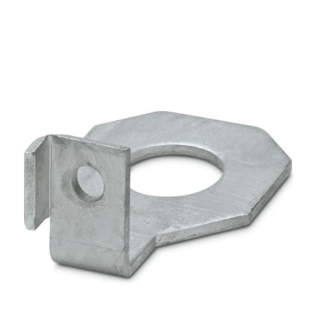 Phoenix Contact 2905 Series Zinc Bracket for Use with FLT-ISG-100-EX Isolating Spark Gap, 111 x 70mm [2905759]; 131-990
