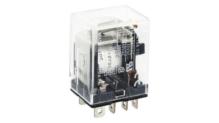 Omron Surface Mount Power Relay, 24V dc Coil, SPDT [LY1-D DC24]; 132-052