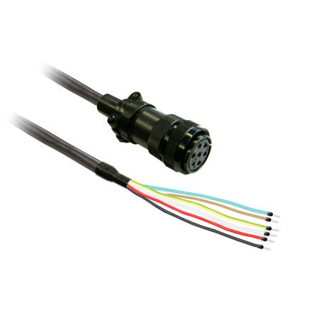 Schneider Electric Lexium Series Power Cable for Use with BCH16, LXM16D, 1.5m Length [VW3M5A22RA5]; 132-082