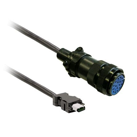 Schneider Electric Lexium Series Encoder Cable for Use with BCH16, LXM16D, 10m Length [VW3M8A21R10]; 132-115