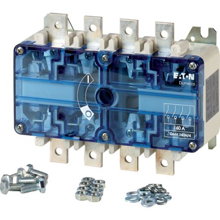 Eaton Fuse Switch Disconnector, 4 Pole, 160A Max Current, 160A Fuse Current [1814179 DMV-160N/4]; 133-014