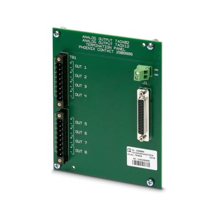 Phoenix Contact FLX-D25F/8CH/AO/TDC3K Series 1-Contact Female Interface Module, D-sub Connector, Panel Mount, 500mA [2908886]; 133-631
