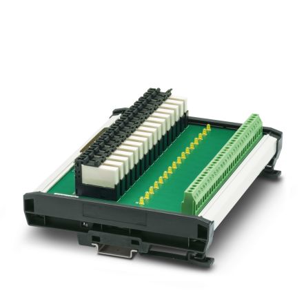 Phoenix Contact UM-D37M/16R-120AC/DI/C3/L Series 1-Contact Female Interface Module, D-sub Connector, DIN Rail Mount, [2906910]; 134-014