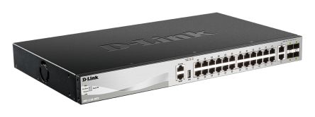 D-Link 30-Port Layer 3 Stackable Multi-Gigabit Managed Switch with 25G Uplinks, Managed 30 Port Managed Switch, UK [DMS-3130-30TS/B]; 135-322