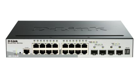 D-Link 20-Port Gigabit Stackable Smart Managed Switch with 10G Uplinks, Smart 20 Port Gigabit Switch [DGS-1510-20]; 135-330
