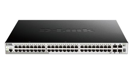 D-Link 52-Port Gigabit Stackable Smart Managed Max PoE Switch with 10G Uplinks, Smart 52 Port Gigabit Switch With PoE [DGS-1510-52XMP]; 135-341