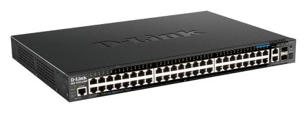 D-Link 52-Port Layer 3 Stackable Smart Managed Max PoE Switch with 10G Uplinks, Smart 52 Port Managed Switch With PoE EU [DGS-1520-52MP/E]; 135-360