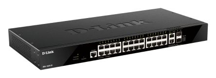 D-Link 28-Port Layer 3 Stackable Smart Managed Switch with 10G Uplinks, Smart 28 Port Managed Switch, EU [DGS-1520-28/E]; 135-362