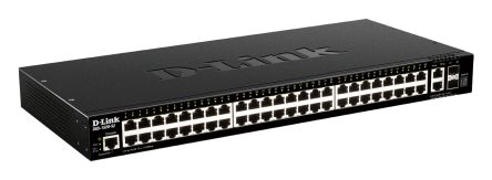 D-Link 52-Port Layer 3 Stackable Smart Managed Switch with 10G Uplinks, Smart 52 Port Managed Switch, EU [DGS-1520-52/E]; 135-365