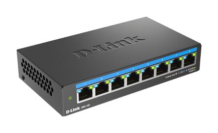 D-Link 8-Port 2.5G Multi-Gigabit Desktop Switch, Unmanaged 8 Port Gigabit Switch, EU [DMS-108/E]; 135-366