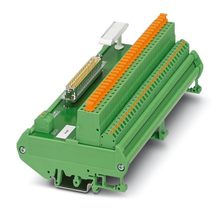 Phoenix Contact UM- D37SUB/M/HC3/AIO/SP-MT Series 37-Contact Female Interface Module, D-sub Connector, DIN Rail Mount, [1029566]; 135-622