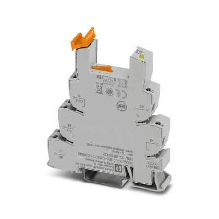 Phoenix Contact 1 Pin 120V ac DIN Rail Relay Base [2980432]; 135-678