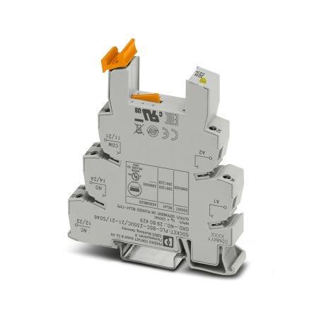 Phoenix Contact 2 Pin 230V ac DIN Rail Relay Base [2980429]; 135-680