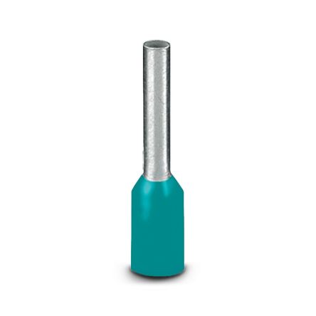 Phoenix Contact, AI Insulated Ferrule, 14.5mm Pin Length, 1.5mm Pin Diameter, Turquoise [1200293]; 135-947