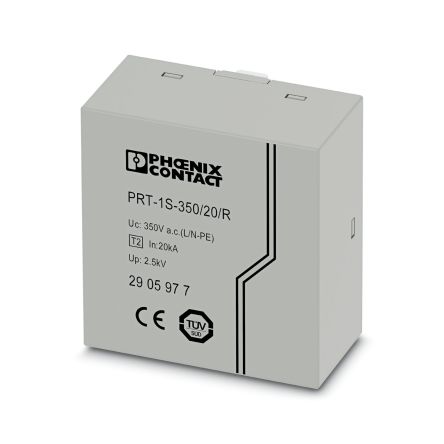 Phoenix Contact 1 Phase Surge Arrester, DIN Rail Mount [2905977]; 135-969