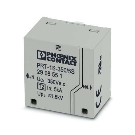 Phoenix Contact 1 Phase Surge Arrester, DIN Rail Mount [2908551]; 135-970