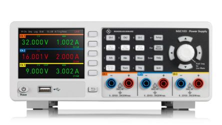 Rohde & Schwarz DC Power Supply for Use with Development Labs, Education, Industrial Environments, Manufacturing [NGC103-G]; 136-094