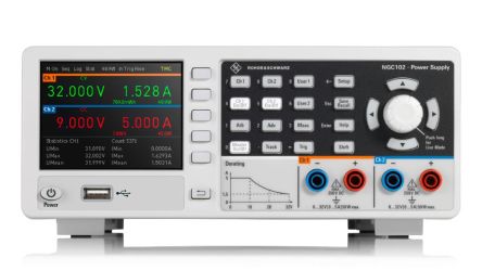Rohde & Schwarz DC Power Supply for Use with Development Labs, Education, Industrial Environments, Manufacturing [NGC102-G]; 136-111
