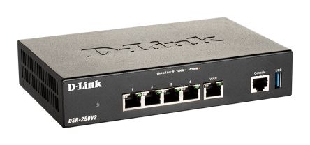 D-Link Unified Services VPN Router WiFi, 5 Ports [DSR-250V2/B]; 136-215